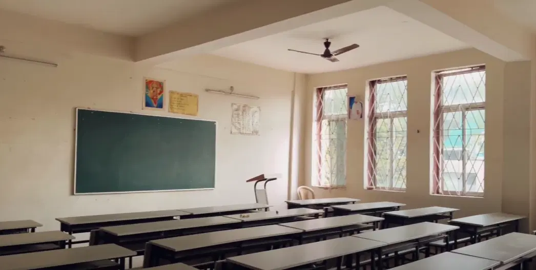 A classroom at Ranchi Women's College